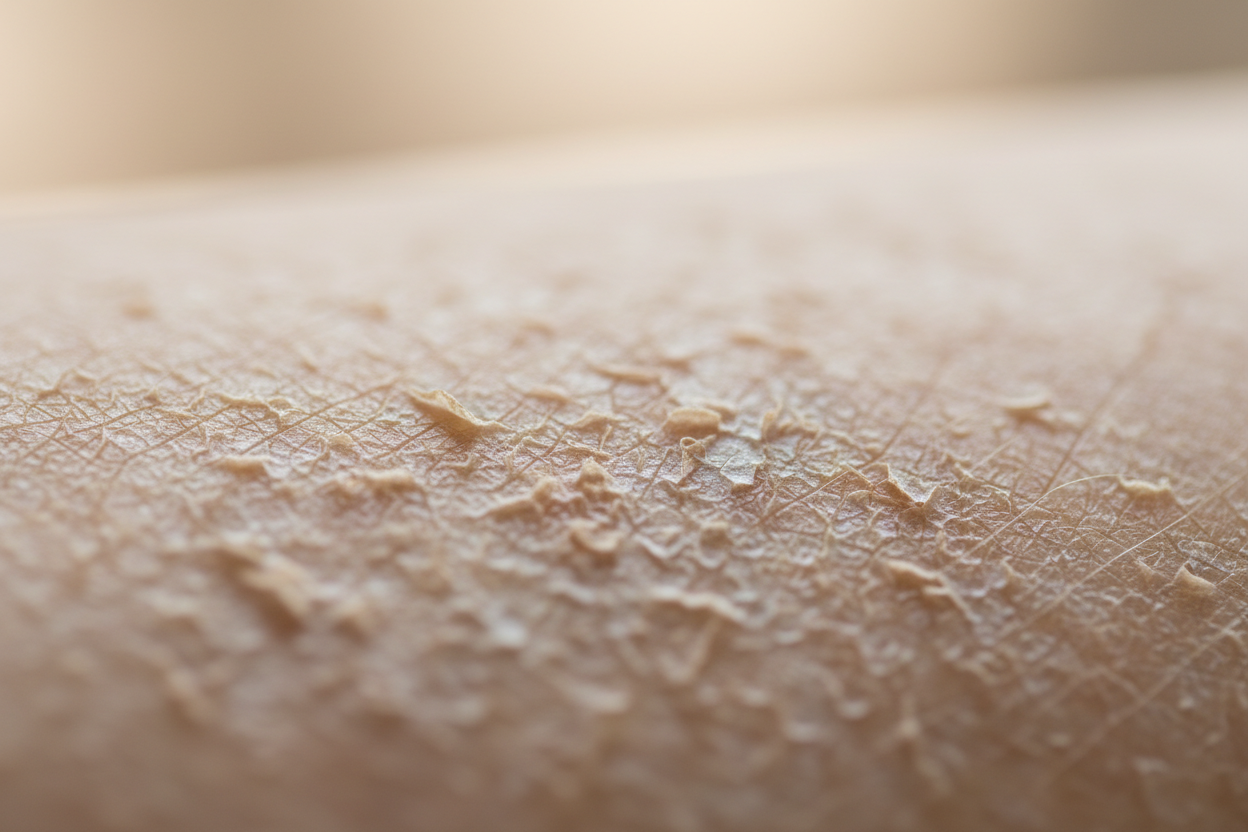 Image to include skin that is dry